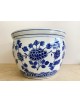 MACETA EXTRA GRANDE AZUL/BLANCO MOD: DYNASTY