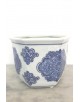 MACETA PEQUEÑA AZUL / BLANCO MOD: DYLA