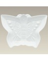 PLATO EN FORMA DE MARIPOSA EN PORCELANA BLANCA