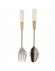 SET X 2 CUCHARONES PARA SERVIR EN MÁRMOL Y MADERA