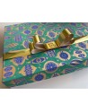 CAJA RECTANGULAR COLGANTES NAVIDEÑOS VERDE HINDU