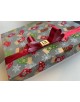 CAJA CUADRADA BOTITAS NAVIDEÑAS FONDO GRIS HINDU