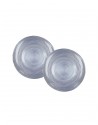 SET X 2 PLATOS ARES AZUL 21CM
