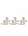 SET X 6 TAZAS PARA CAFÉ EN CERÁMICA MOD. PLUMETIS GOLD