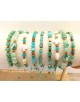 PULSERAS AJUSTABLES MIX TURQUESA