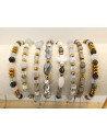 PULSERAS AJUSTABLES MIX GRIS