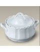 CACEROLA C/TAPA BORDE FESTONEADO PORCELANA 24X14