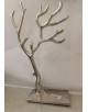 PORTA JOYAS EN METAL PLATEADO MOD: ARBOL