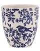 MACETA RAMAS AZUL/BLANCO C/PLATO