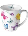 TAZA EN CAJA MOD:  COLECCION DE MARIPOSAS