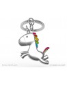 LLAVERO EN METAL CROMADO MOD: UNICORNIO