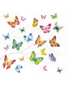SERVILLETAS DE COMIDA MOD: MARIPOSAS COLORIDAS