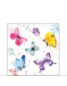 SERVILLETAS DE COCKTAIL MOD: COLECCION DE MARIPOSA BLANCA
