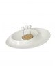 BSANDEJA PARA APERITIVO PORCELANA BLANCA