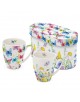 TAZA EN CAJA MOD: MARIPOSAS Y FLORES