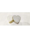 SET X 4 POSAVASOS EN MARMOL MOD: CORAZÓN