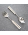 SET X 2 CUCHARONES PARA SERVIR EN ACERO Y PIEDRA