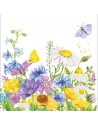 SERVRLLETAS DE COMIDA MOD: FLORES DE VERANO