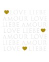 SERVILLETA DE COMIDA MOD: CARTAS DE AMOR Y PERLAS